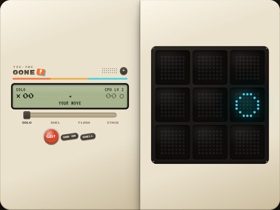 Tic Tac Gone! title screen